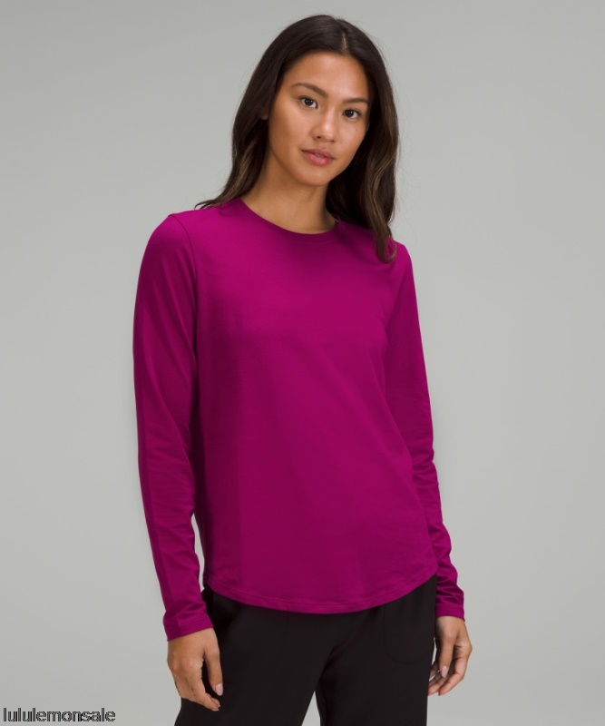 Lululemon Damen DELULU296 | Magenta Lila Love Langarmshirt